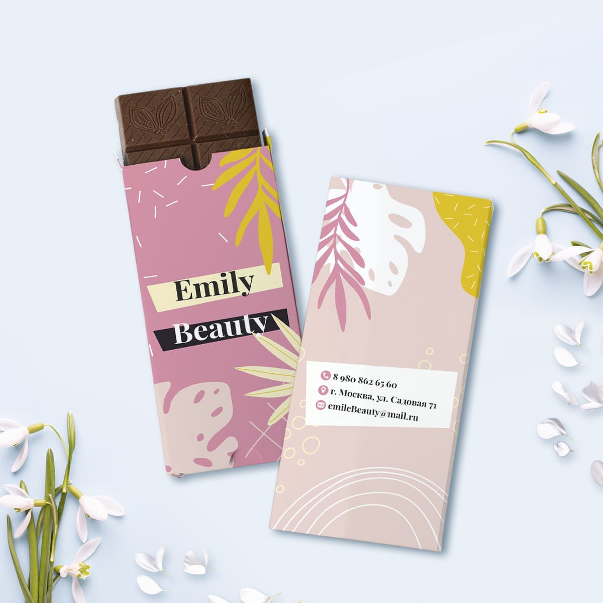 Шоколад 85 гр (картон) весенний #000460