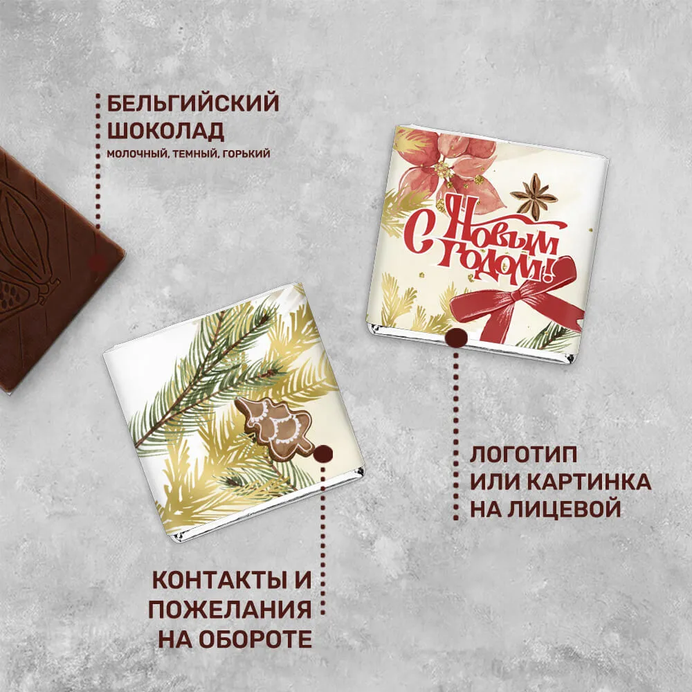 Шоколад 5гр новогодний #000323
