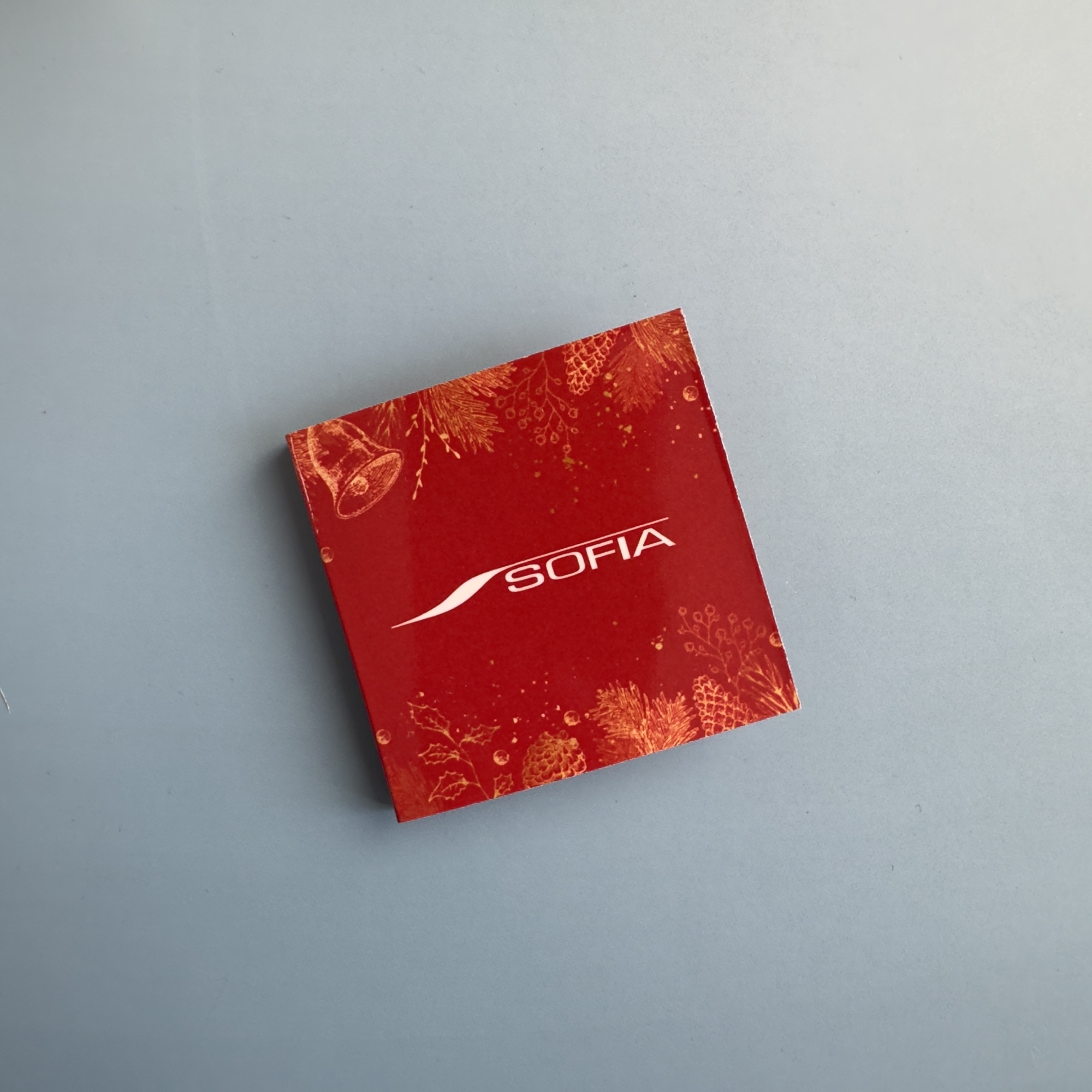 Мини-открытка c шоколадом 5 гр новогодняя #000534